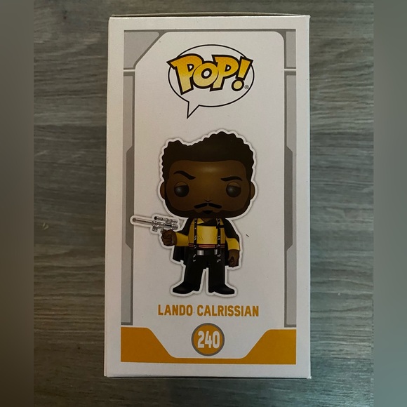 Funko Pop Lando Calrissian Figure with Yellow and Black Outfit - Picture 4 of 5